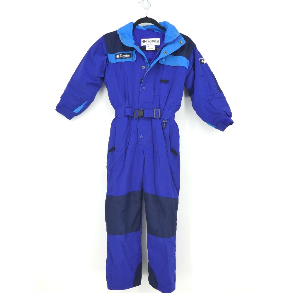 Vintage Columbia Blue Full Body Ski Snow Suit